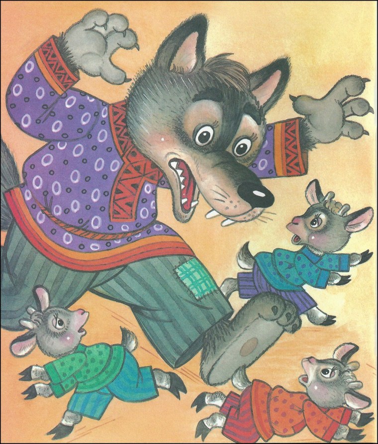 Сказки "волк и семеро козлят"