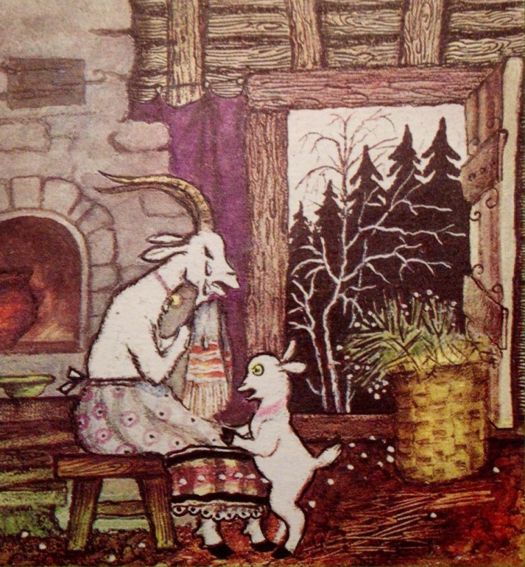 Юрий Васнецов волк и семеро козлят