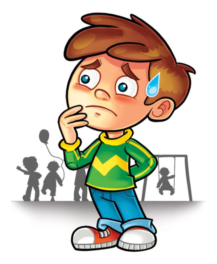 Стеснительный мальчик