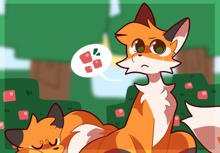 Лиса майнкрафт арты