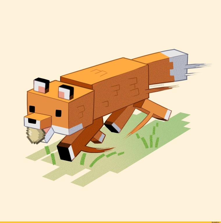 Картинки майнкрафт лиса