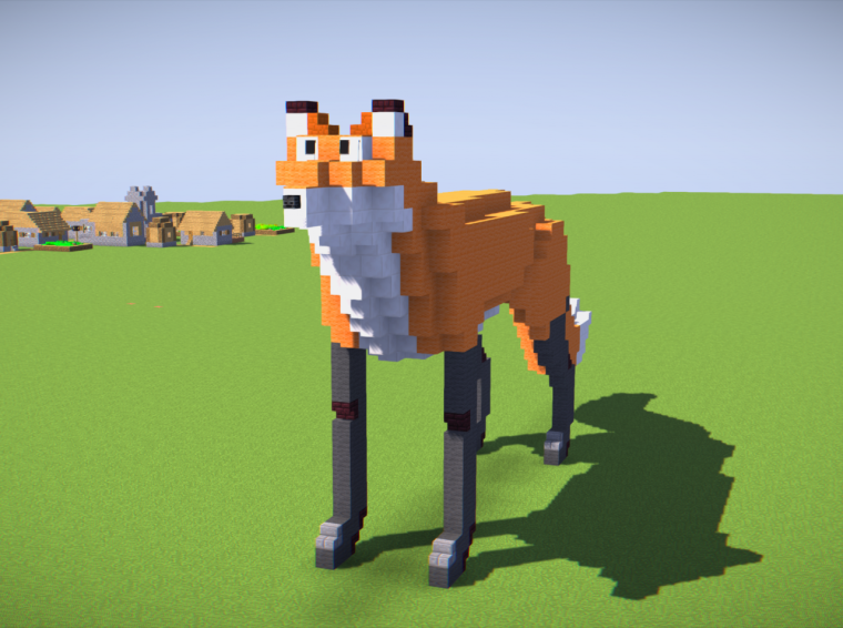 Лис в МАЙНКРАФТЕ постройка