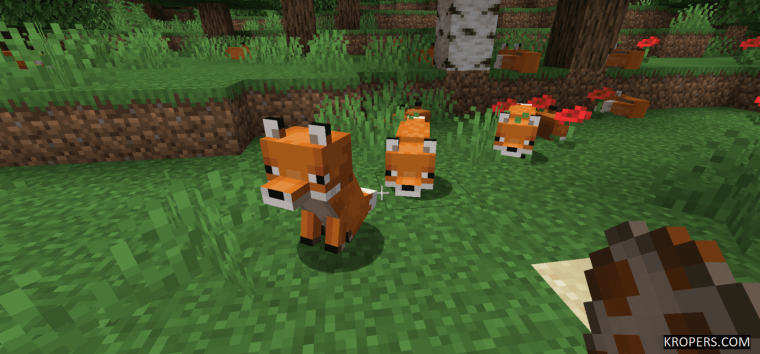 Лис в МАЙНКРАФТЕ