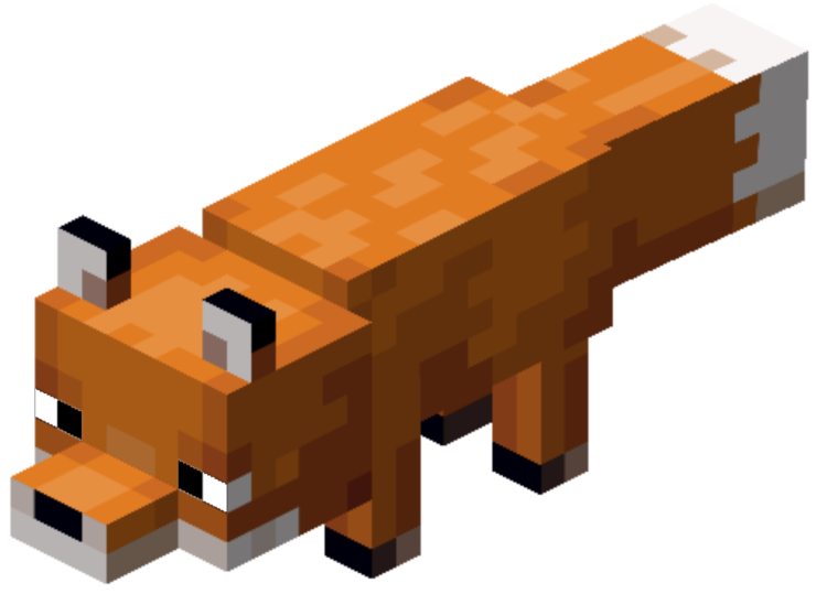 Майнкрафт моб лиса