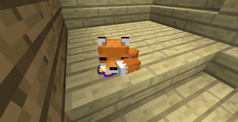 Лис в МАЙНКРАФТЕ