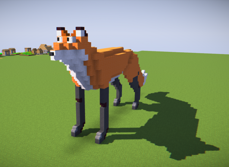 Дом лиса в МАЙНКРАФТЕ