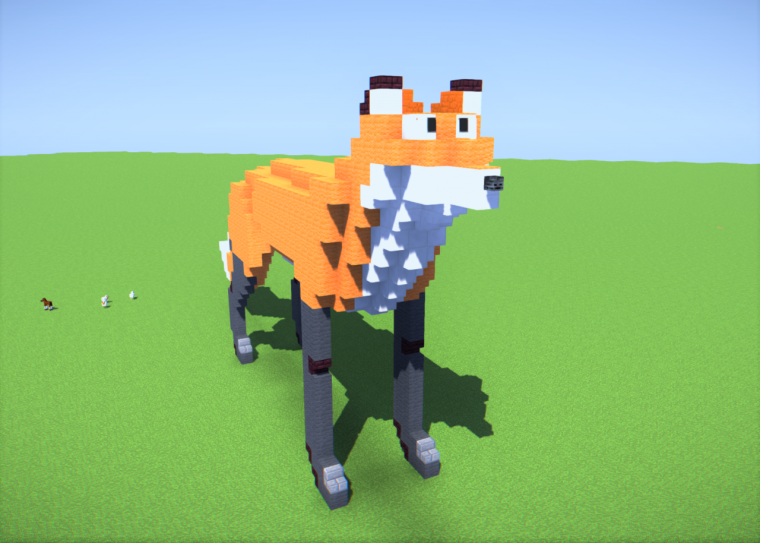 Лис в МАЙНКРАФТЕ постройка