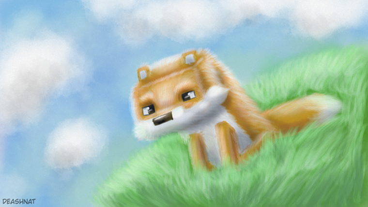 Майнкрафт Лис арты