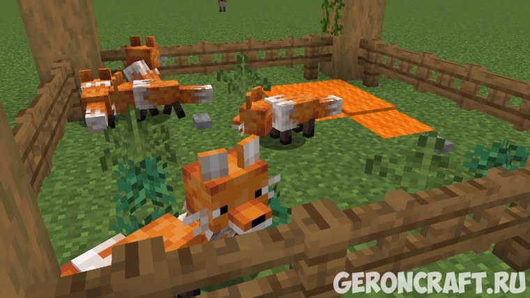 Мод для майнкравта на лису