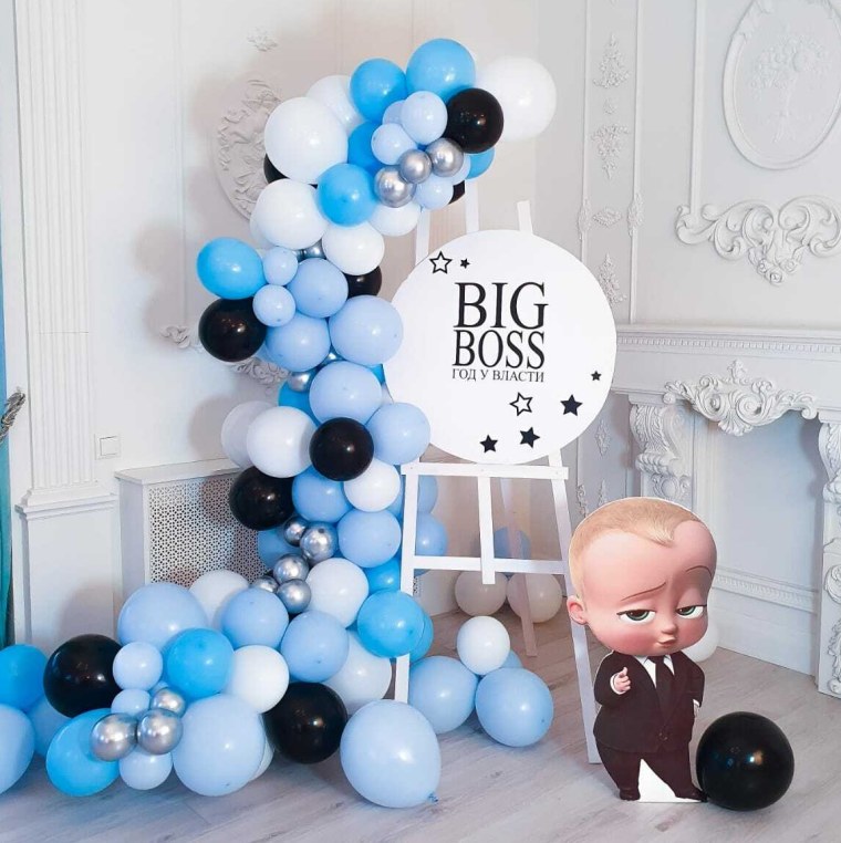 На годик мальчику фотозона мини босс