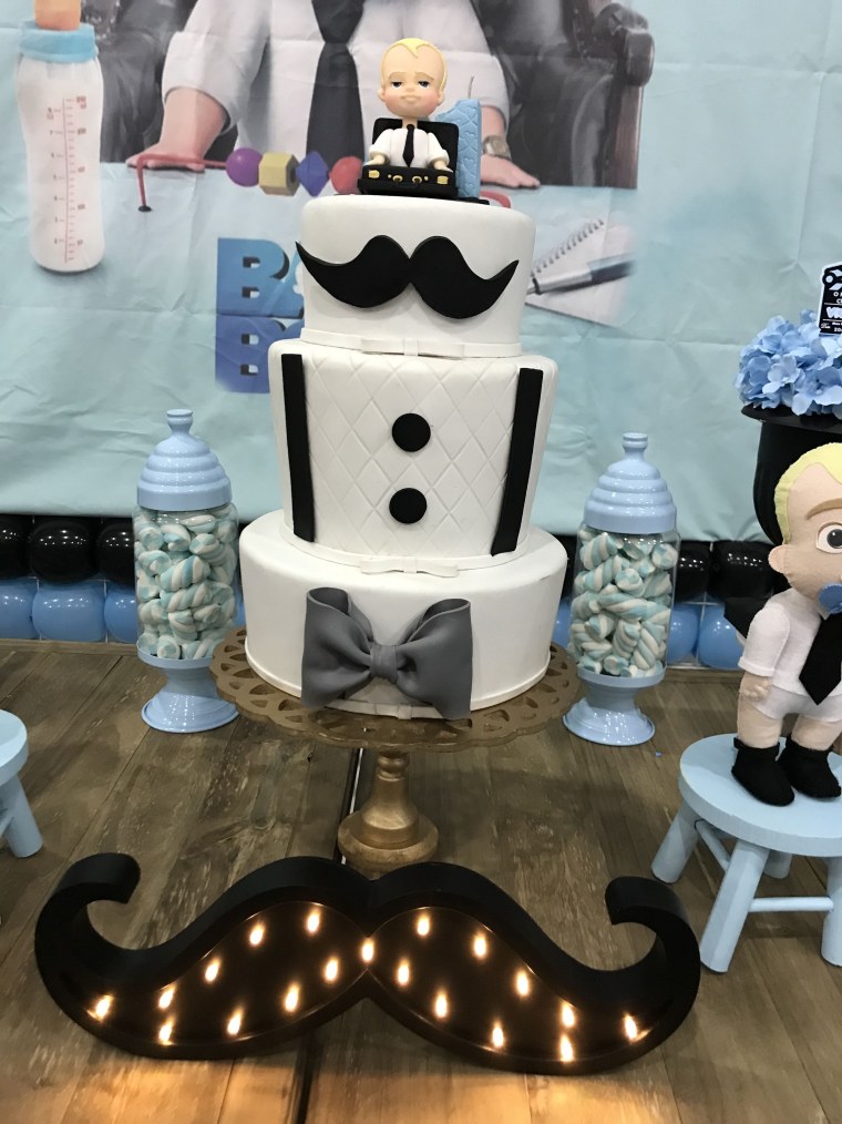 Торт на день рождения в стиле босс молокосос