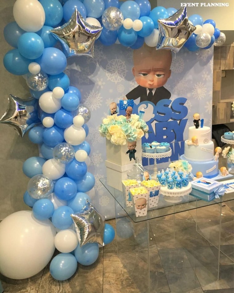 Шарики на годик мальчику босс молокосос