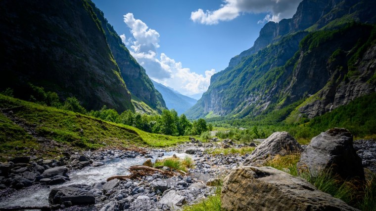 Горная река Архыз ущелье