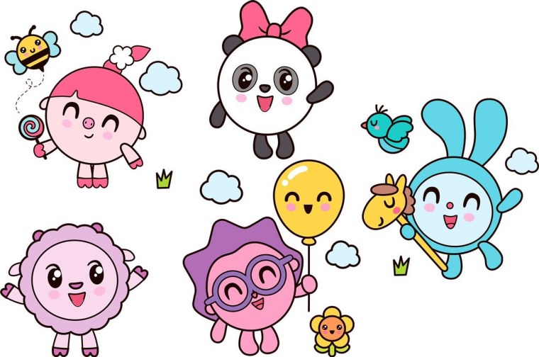 Герои мультфильма Малышарики