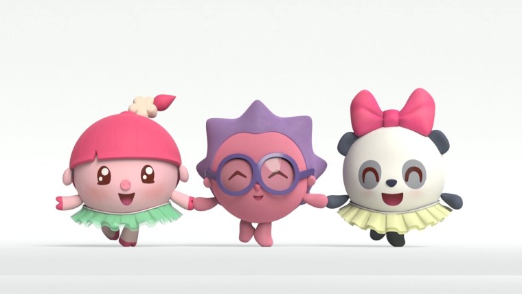 Малышарики Нюшенька и Пандочка балерины