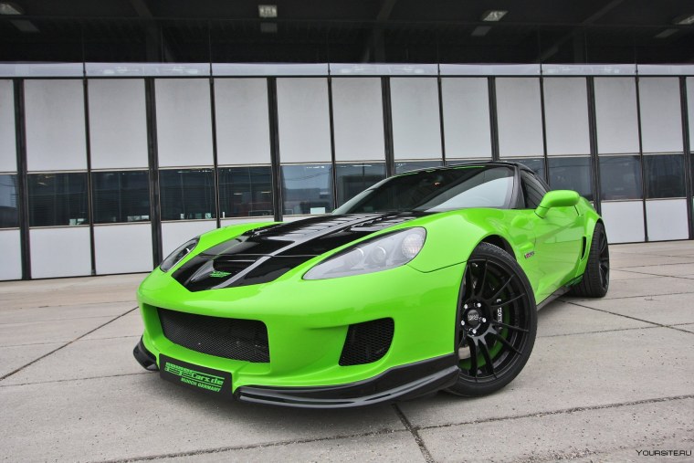 Chevrolet Corvette c6 Tuning Green