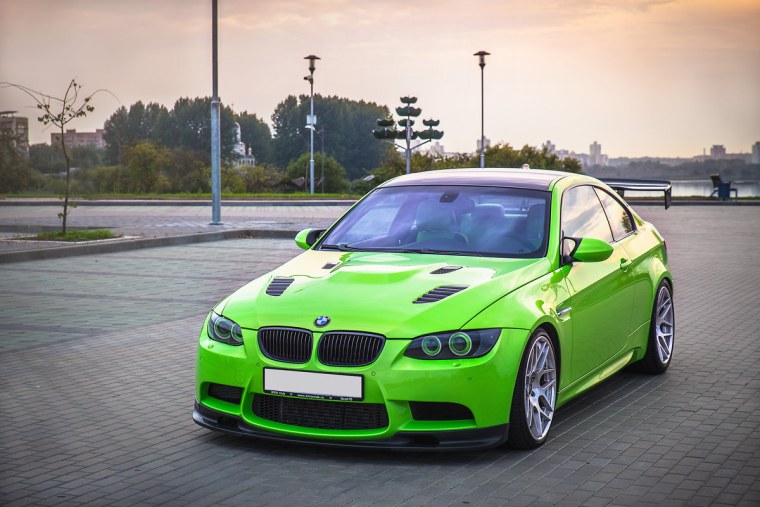 BMW e92 салатовая