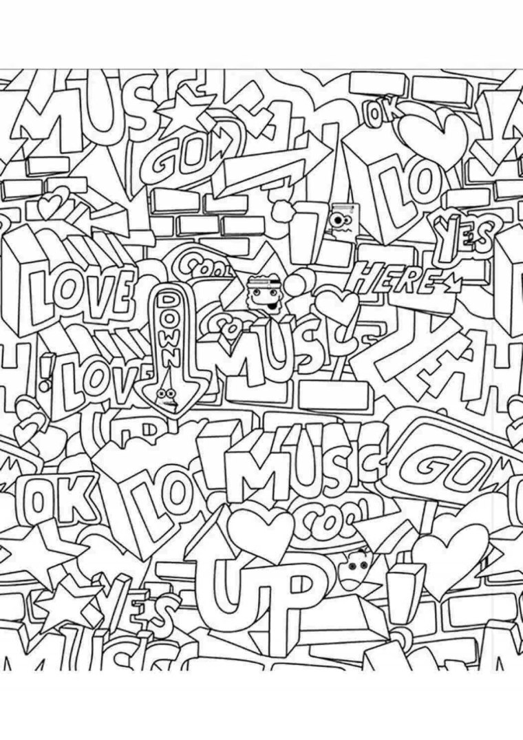 Клевые раскраски для подростков