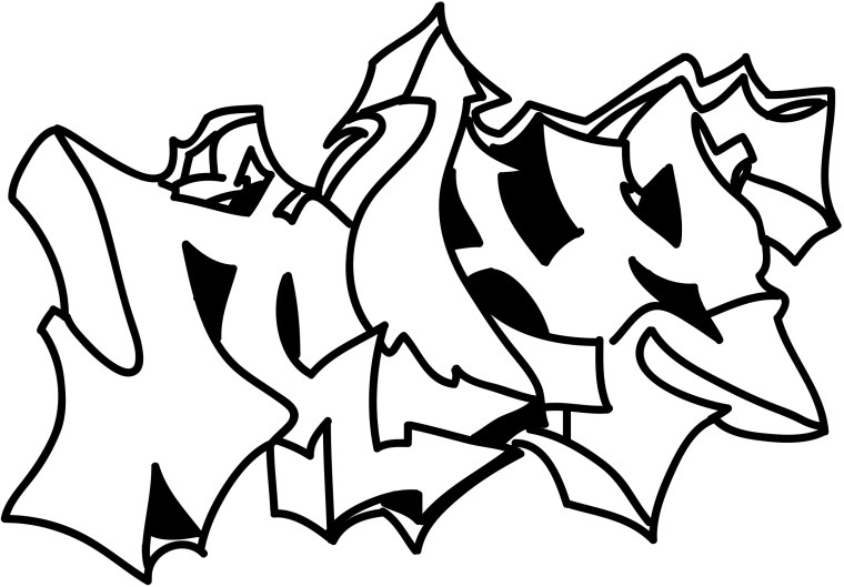 Рисунки граффити для начинающих