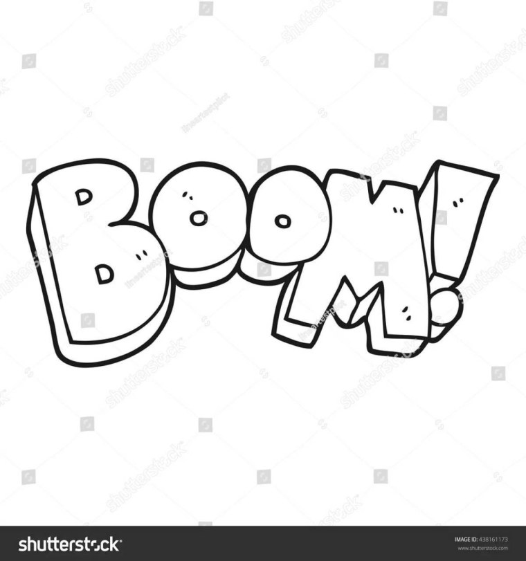 Раскраска граффити Boom