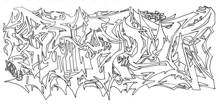 Граффити контур