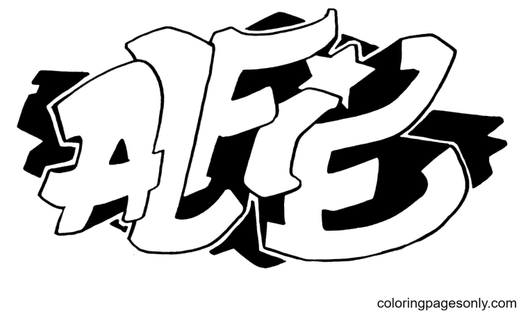 Самые крутые раскраски граффити