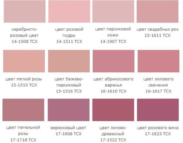 Пыльно розовый оттенок