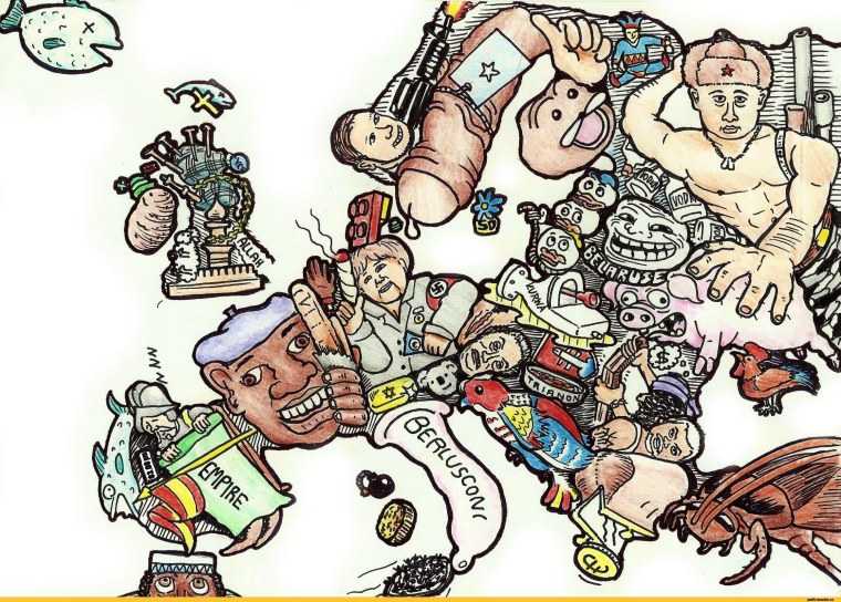 Карта карикатура