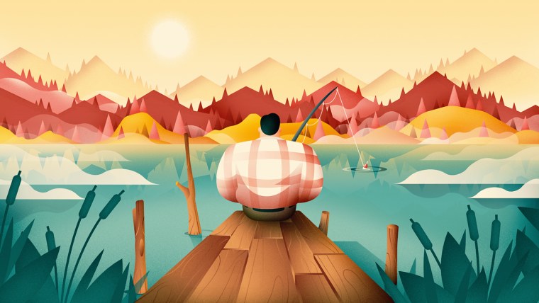 Пейзаж в иллюстраторе