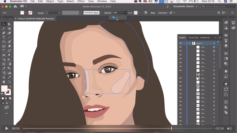 Адобе иллюстратор портреты
