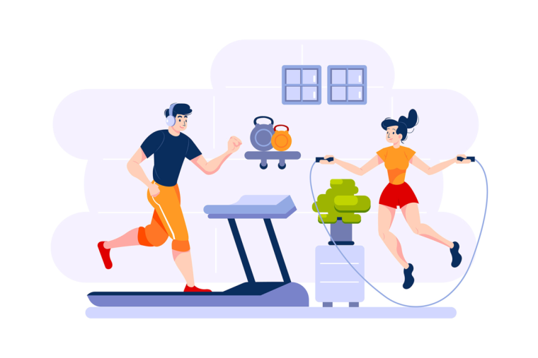 Кардио тренировка вектор