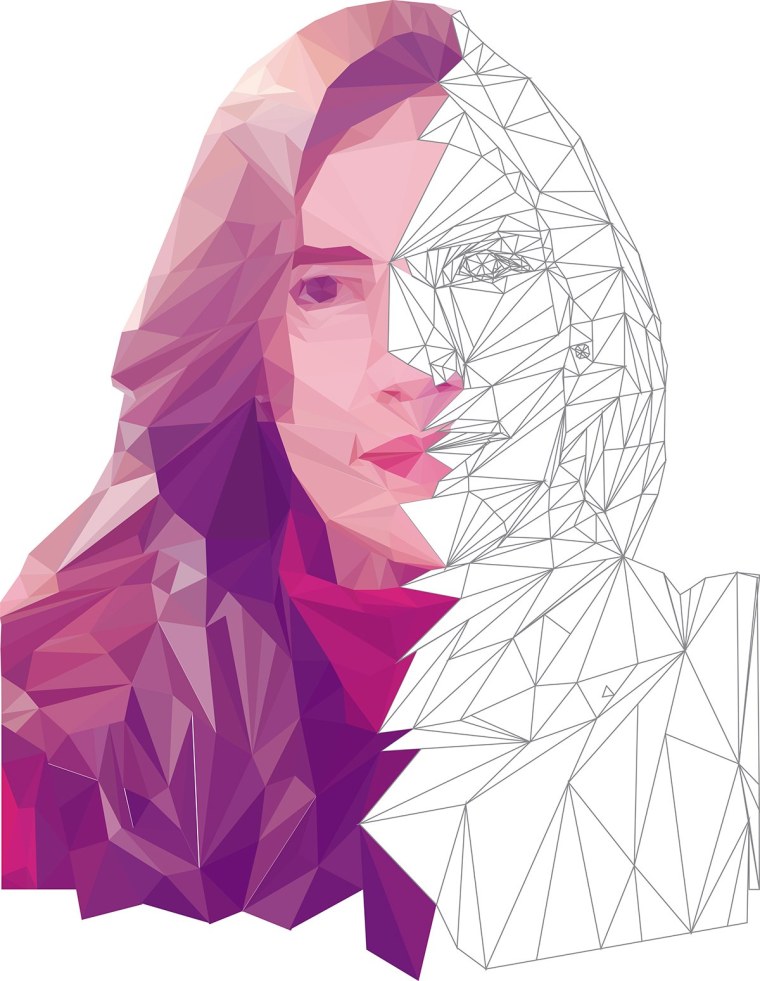 Джош Брайан геометрические портреты