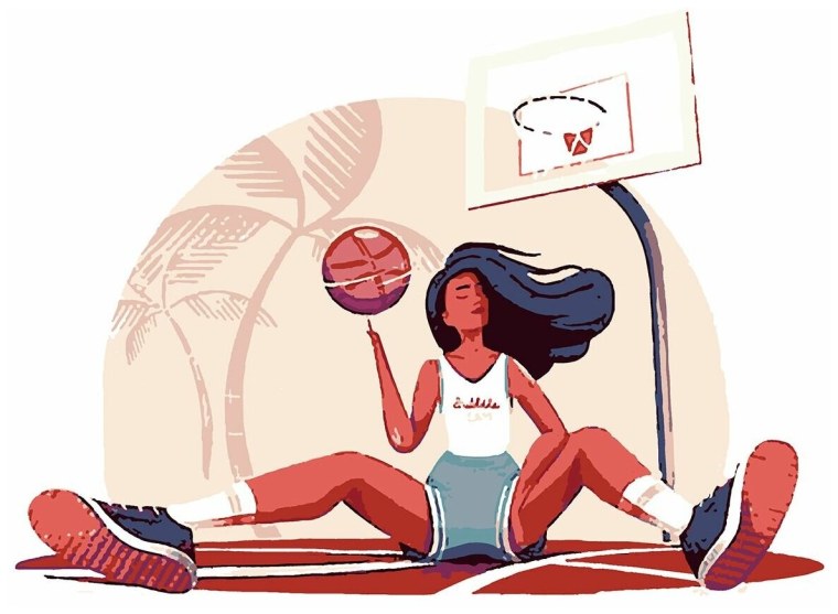 Флэт иллюстрации спорт