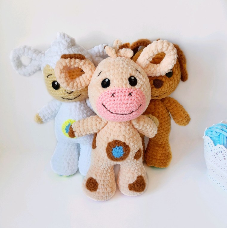 Герои мультика Тини лав крючком