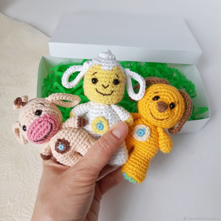 Игрушки Тини лав коровка и Овечка