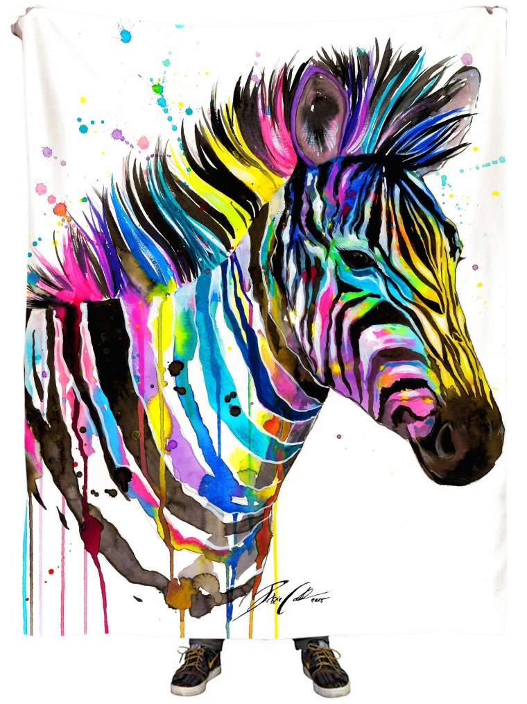 Зебра в стиле поп арт
