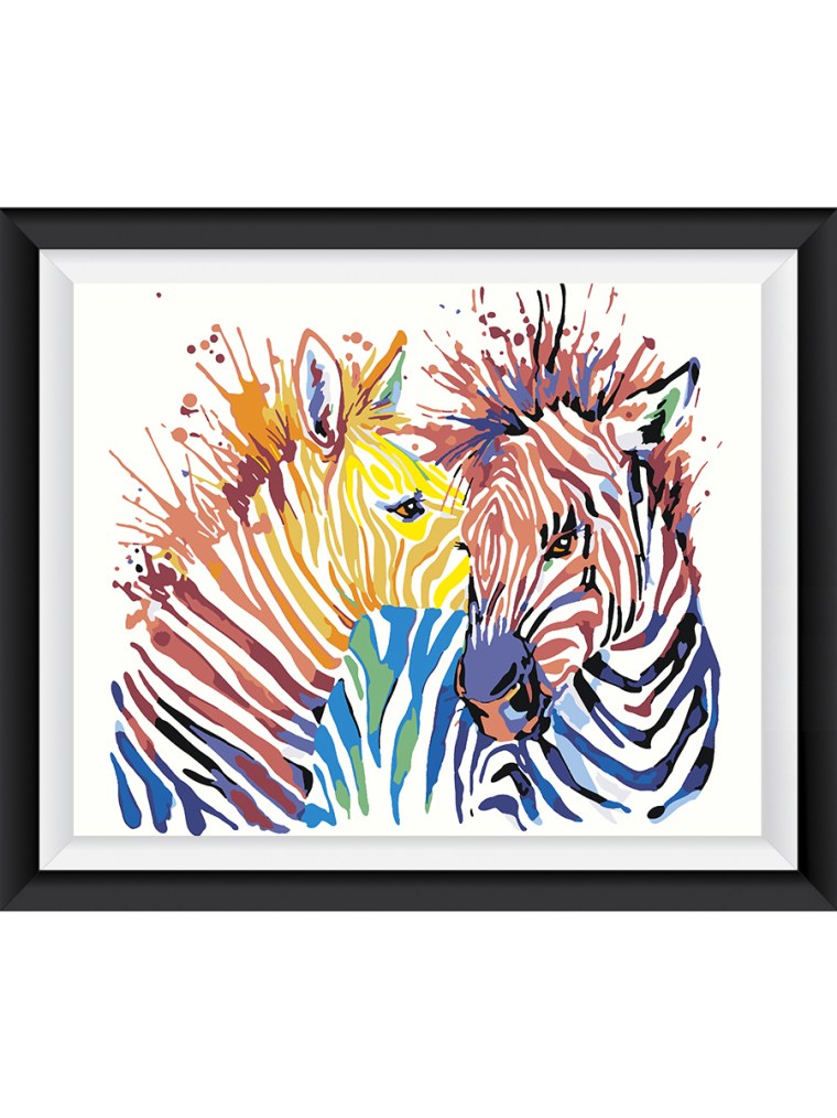 Картина Зебра цветная