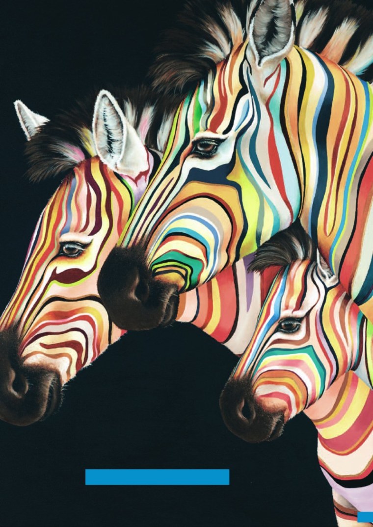 Разноцветная Зебра