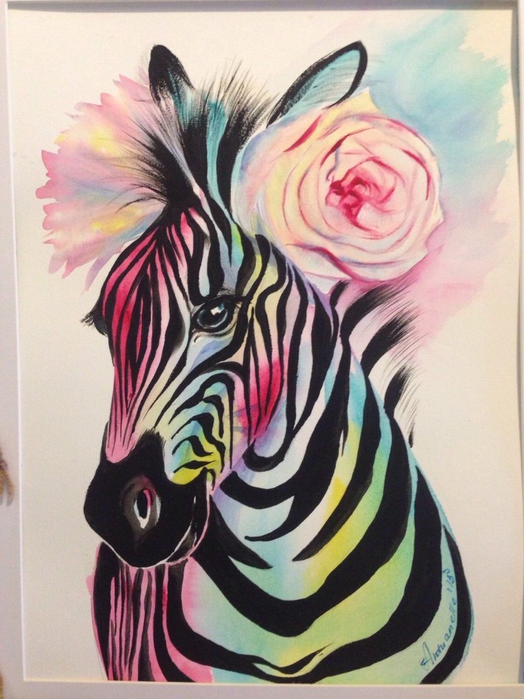 Зебра арт