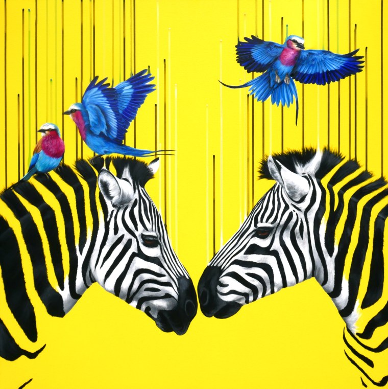 Картины поп-арт зебры