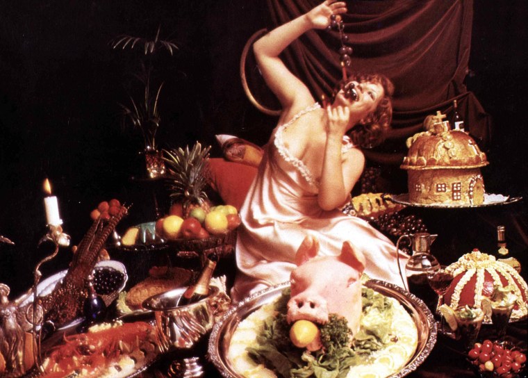 Новогодний стол обжорство