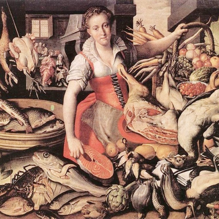 Чревоугодие на картинах Рима