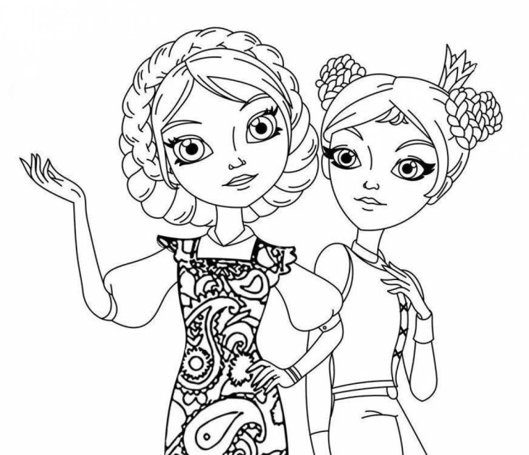 Раскраска "царевны"