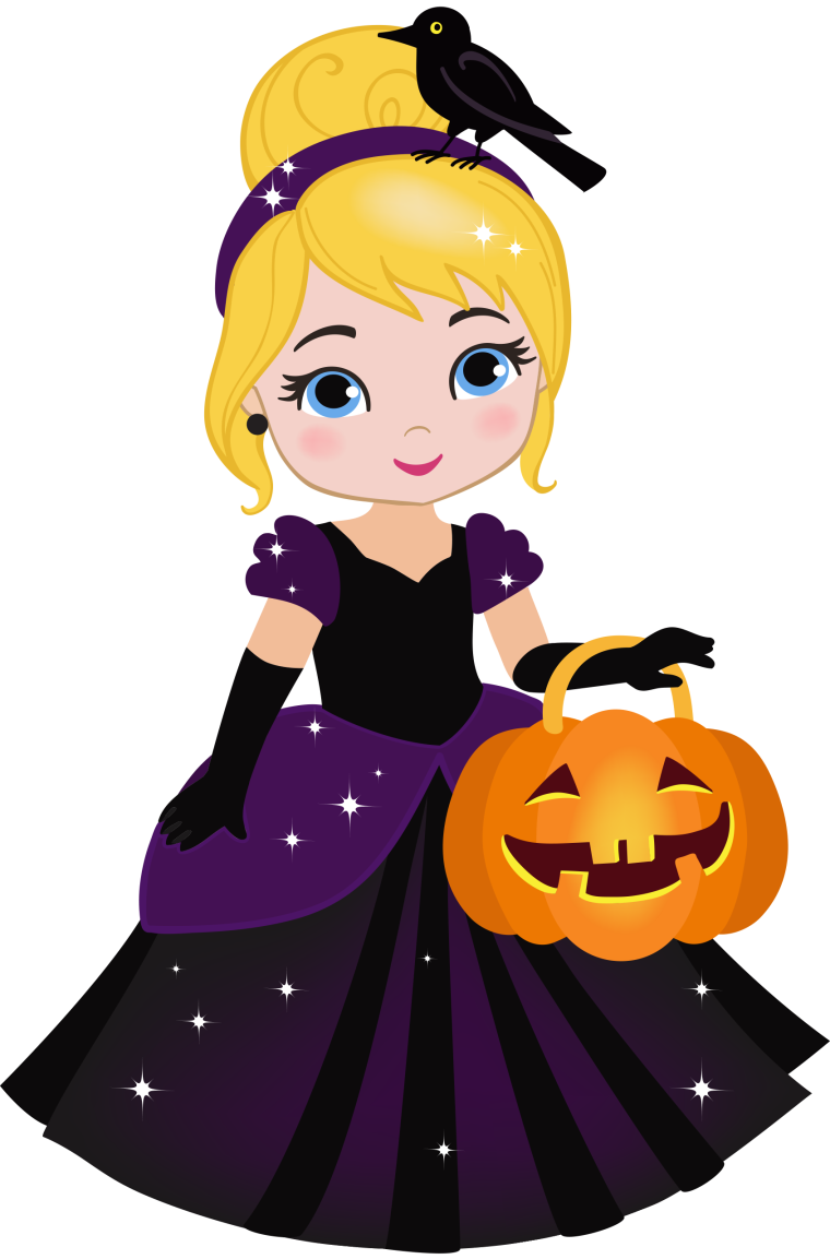 Костюм принцессы на Хэллоуин мультяшный рисунок