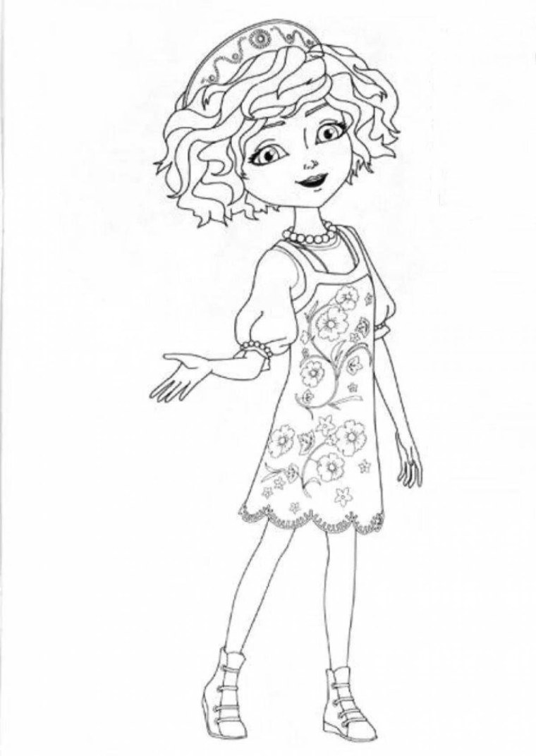 Царевны мультсериал раскраска