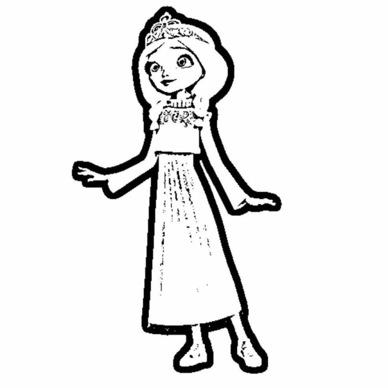 Раскраски для девочек царевны