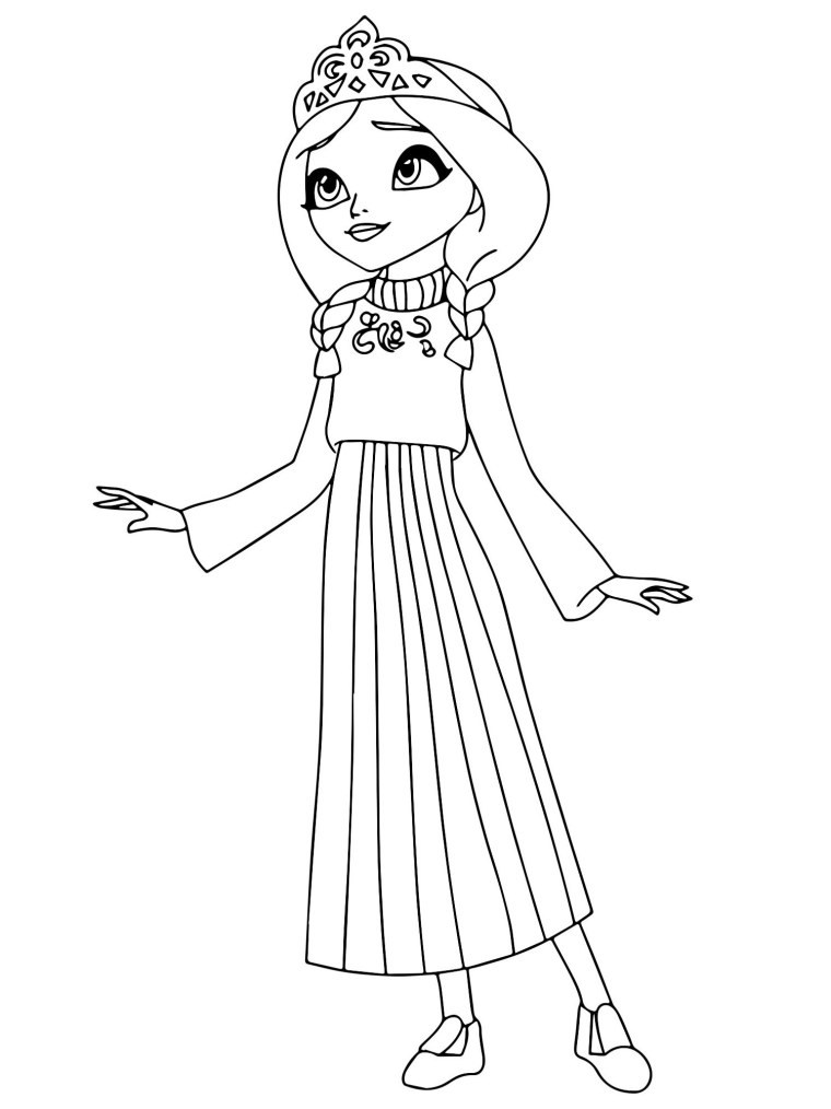 Мультфильм царевны раскраска