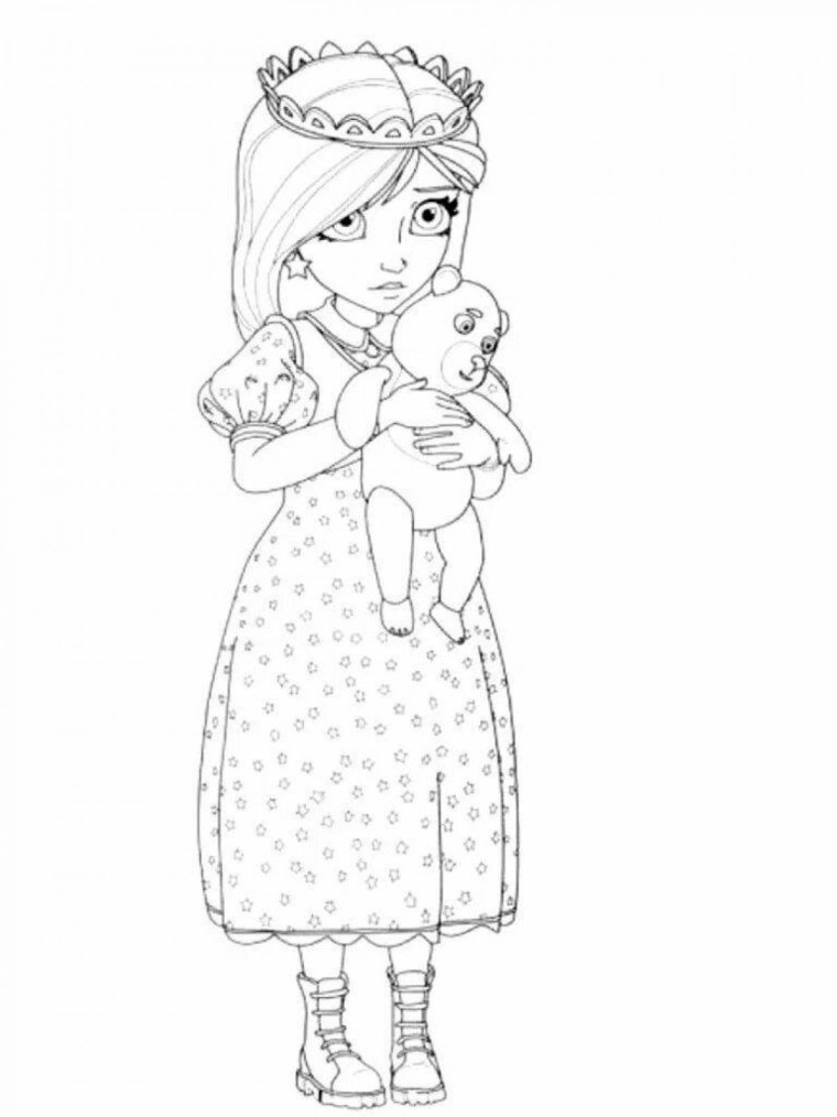 Раскраска "царевны"