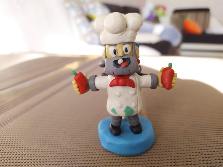 Повар из пластилина