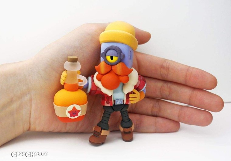 Барли из пластилина Brawl Stars